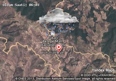 Yukarıaktepe hava durumu haritası