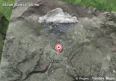 Mazılı hava durumu haritası