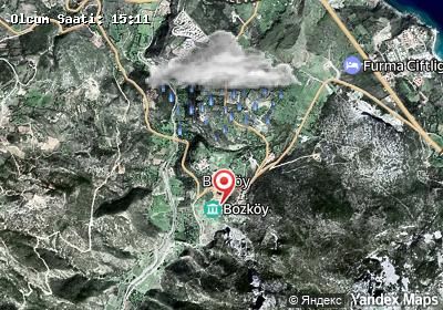 Bozköy hava durumu haritası