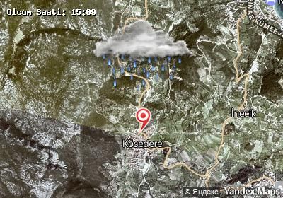 Kösedere hava durumu haritası