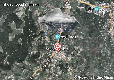 Aşağıkızılca hava durumu haritası