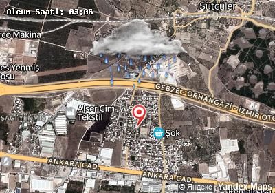 Sütçüler hava durumu haritası