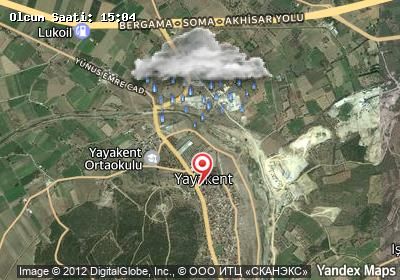 Yayakent hava durumu haritası