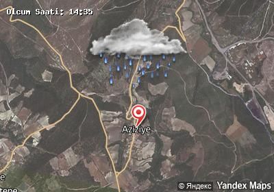 Aziziye hava durumu haritası