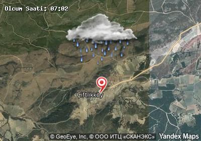 Çiftlikköy hava durumu haritası