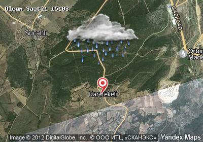 Karatekeli hava durumu haritası