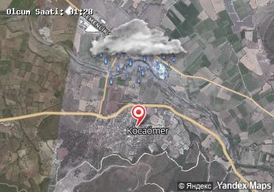 Kocaömer hava durumu haritası