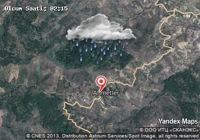 Ahmetler hava durumu haritası