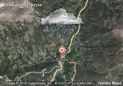 Ovacık hava durumu haritası