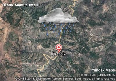 Örencik hava durumu haritası