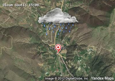 Yeşildere hava durumu haritası