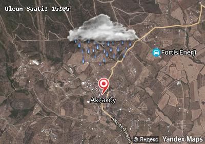 Akçaköy hava durumu haritası