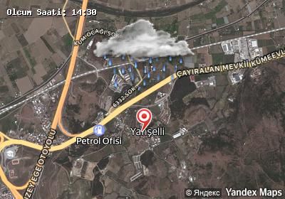 Yahşelli hava durumu haritası