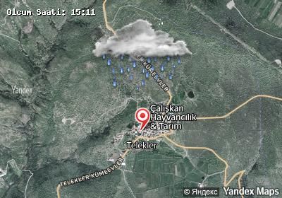 Telekler hava durumu haritası