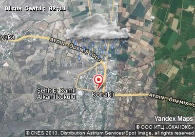 Konaklı hava durumu haritası