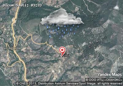 Kızılca hava durumu haritası