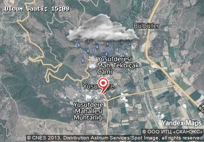 Yusufdere hava durumu haritası