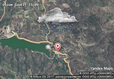 Pirinççi hava durumu haritası