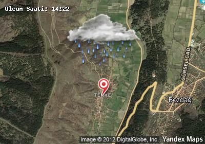 Tekke hava durumu haritası