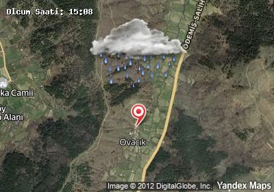 Ovacık hava durumu haritası
