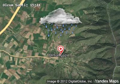 Orhangazi hava durumu haritası