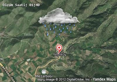 Yeşilköy hava durumu haritası