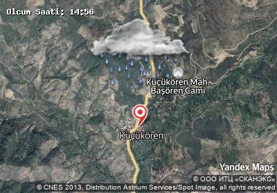Küçükören hava durumu haritası