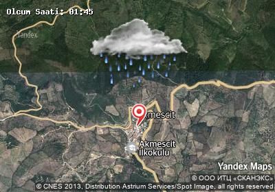 Akmescit hava durumu haritası