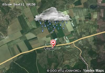 Çayırlı hava durumu haritası
