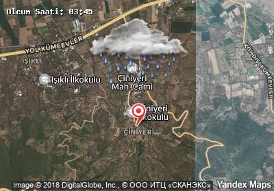 Çiniyeri hava durumu haritası