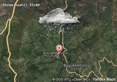 Küçükkömürcü hava durumu haritası