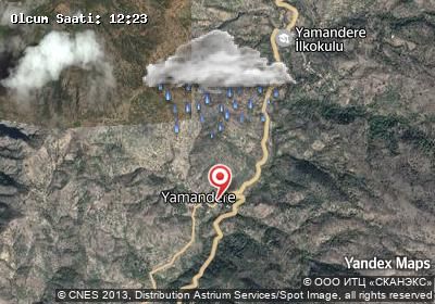 Yamandere hava durumu haritası