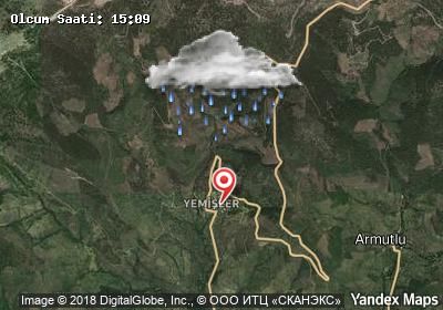 Yemişler hava durumu haritası