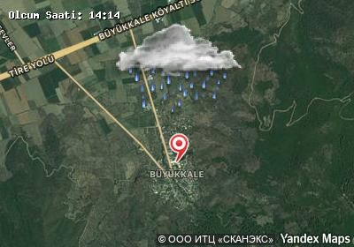 Büyükkale hava durumu haritası
