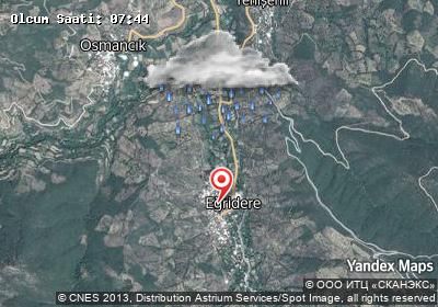 Eğridere hava durumu haritası