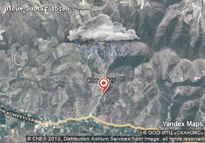 Kocaaliler hava durumu haritası