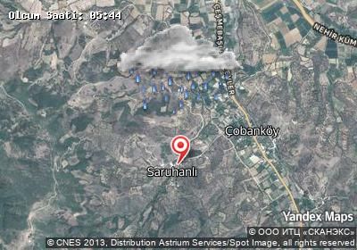 Saruhanlı hava durumu haritası
