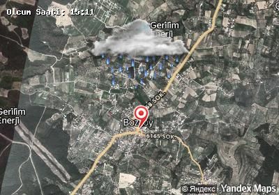 Bozköy hava durumu haritası