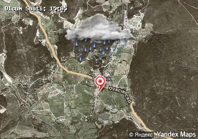 Ovacık hava durumu haritası