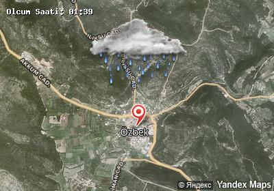 Özbek hava durumu haritası