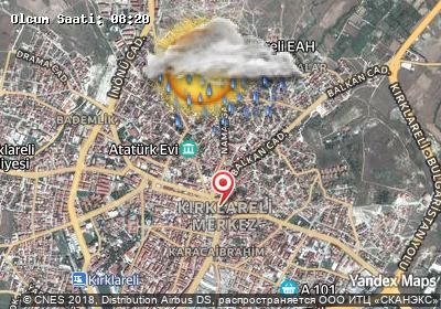 Yoğuntaş Bucak Merkezi bugünkü hava durumu haritası
