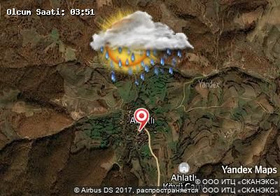 Ahlatlı bugünkü hava durumu haritası