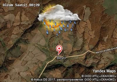 Beyci bugünkü hava durumu haritası