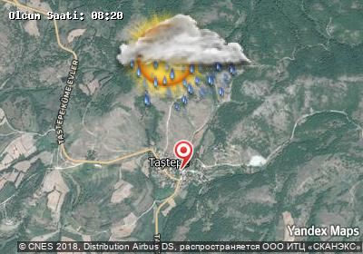 Tastepe bugünkü hava durumu haritası