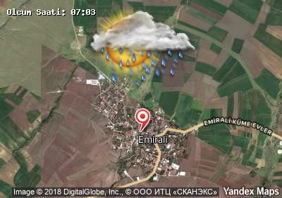 Emirali bugünkü hava durumu haritası