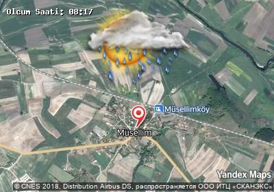 Müsellim bugünkü hava durumu haritası