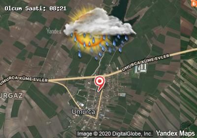 Umurca bugünkü hava durumu haritası