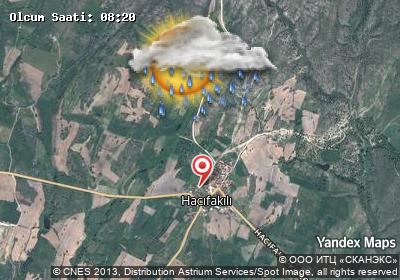 Hacıfakılı bugünkü hava durumu haritası