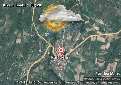 Kurudere bugünkü hava durumu haritası