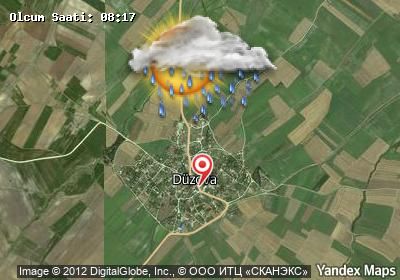 Düzova bugünkü hava durumu haritası